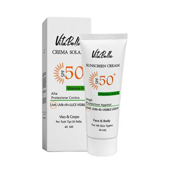 کرم ضد افتاب spf50  بی رنگ ویتابلا اصل و اورجینال
