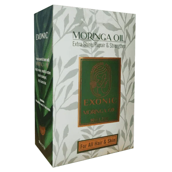 روغن مورینگا اصل برند EXONIC__ رفع اسیب های مو و پوست_ 50میل اصل و اورجینال